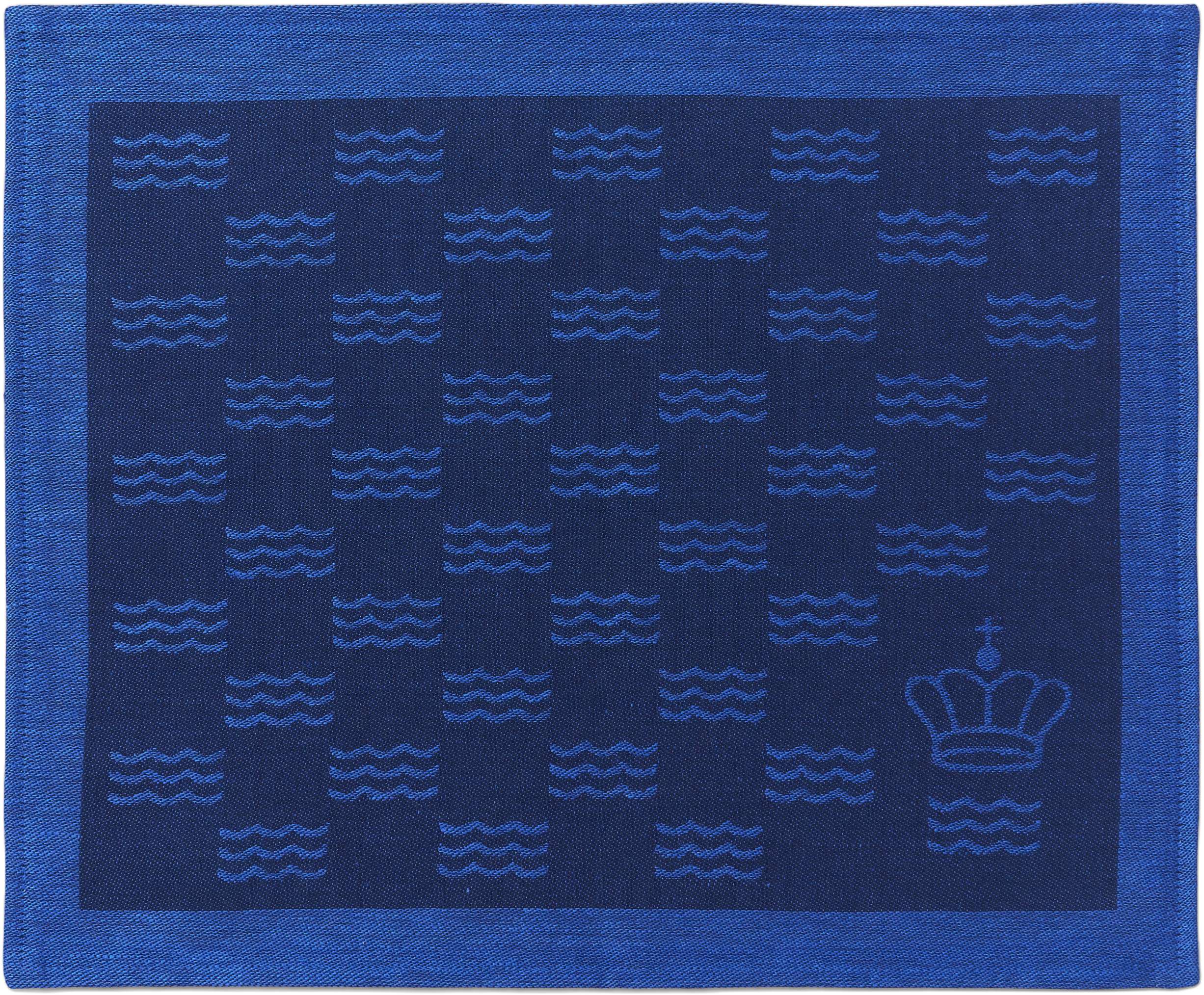 Waves dæk. Serv Blå 44x35 2stk